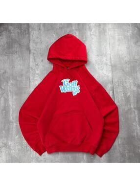 Y2K Red Golf Wang Tyler The Creator Boxy Skater Hoodie